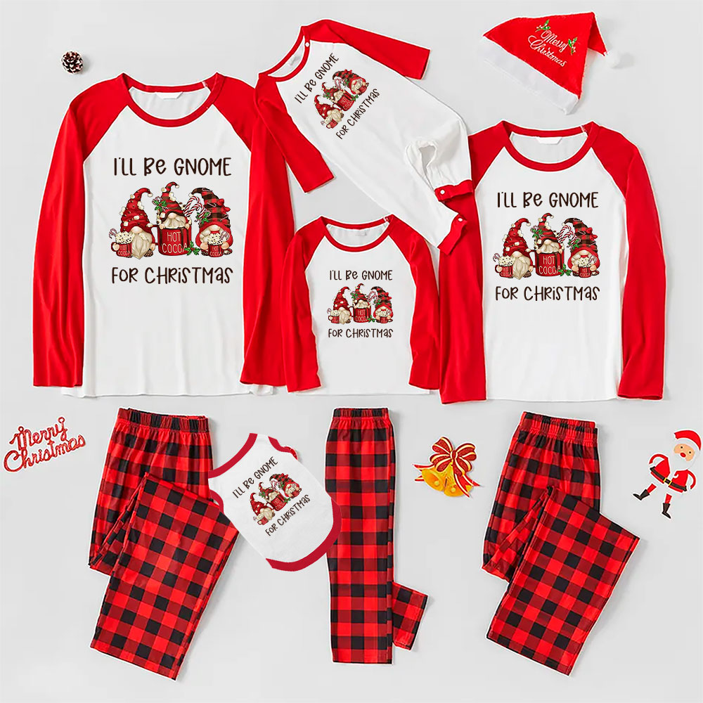 Fun Matching Family Pajama Sets I'll Be Gnome For Christmas Fun Matching Family Pajama Sets I'll Be Gnome For Christmas
