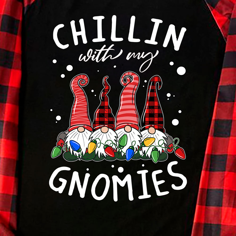Chillin With Gnomies Plus Size Matching Family Pajamas Chillin With Gnomies Plus Size Matching Family Pajamas