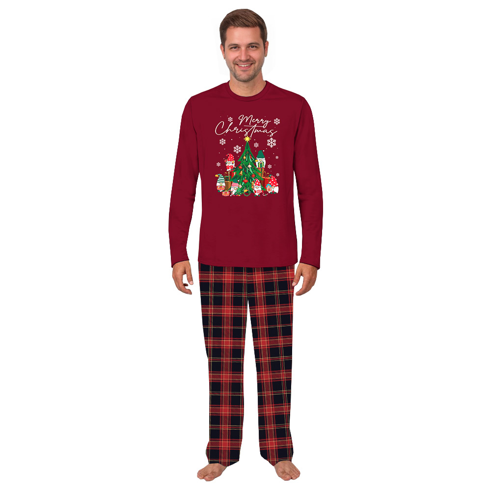 Festive Gnome Family Christmas Pajamas Including Plus Size Festive Gnome Family Christmas Pajamas Including Plus Size
