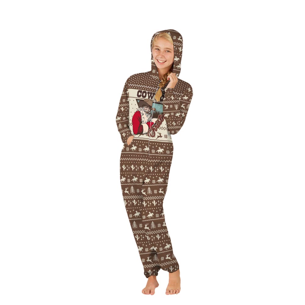 Santa Cowboy Matching Family Pajamas For Christmas Santa Cowboy Matching Family Pajamas For Christmas