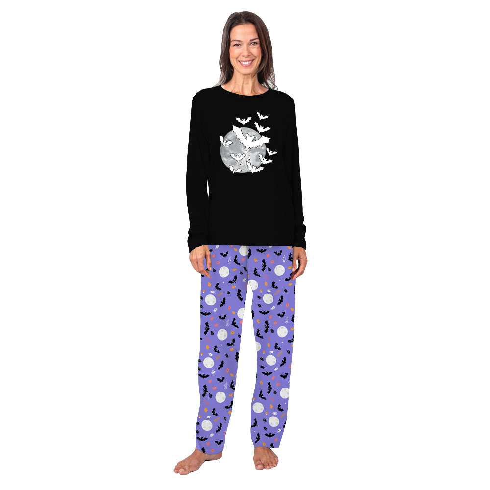 Bat Halloween Pajamas For Family Including Plus Size Bat Halloween Pajamas For Family Including Plus Size