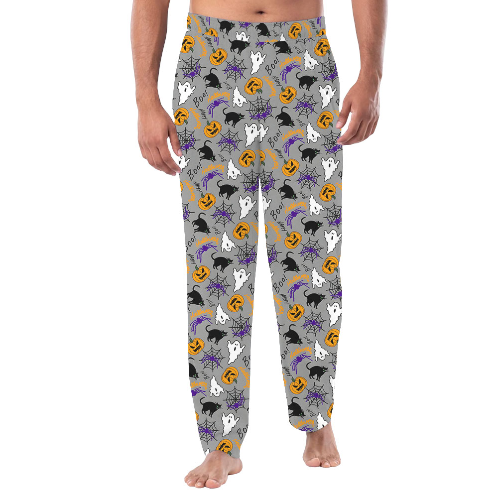 Boo Halloween Pajama Bottoms With Pockets Boo Halloween Pajama Bottoms With Pockets