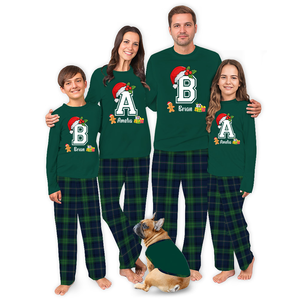 Personalized Family Name Christmas Pajamas For Family And Pets Personalized Family Name Christmas Pajamas For Family And Pets