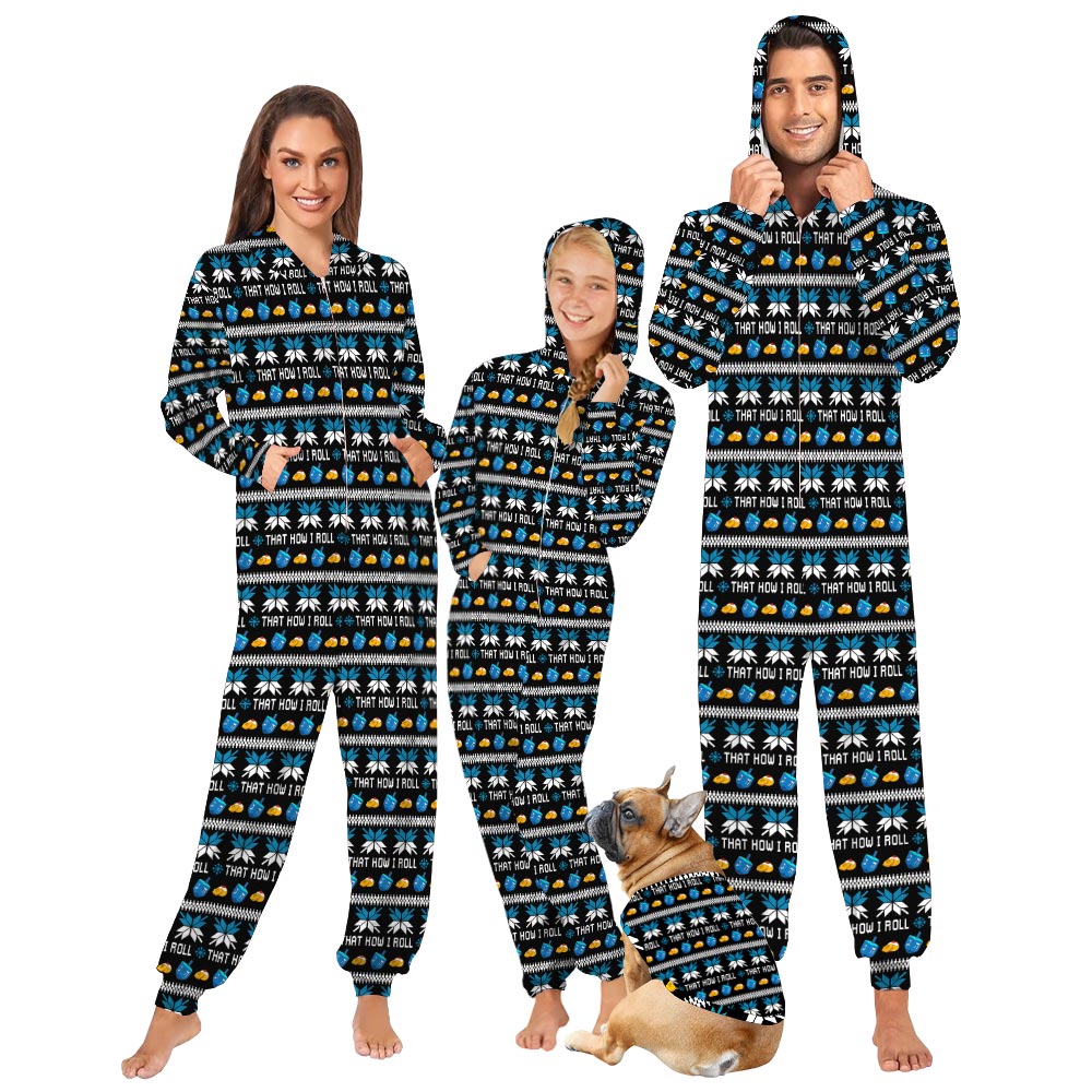 Hanukkah Onesie Pajamas Family Saying That How I Roll Hanukkah Onesie Pajamas Family Saying That How I Roll