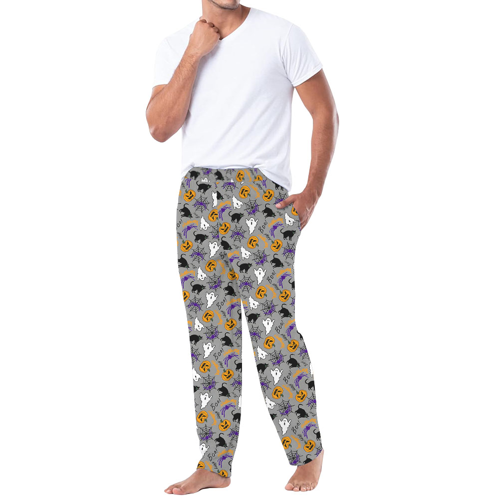 Boo Halloween Pajama Bottoms With Pockets Boo Halloween Pajama Bottoms With Pockets