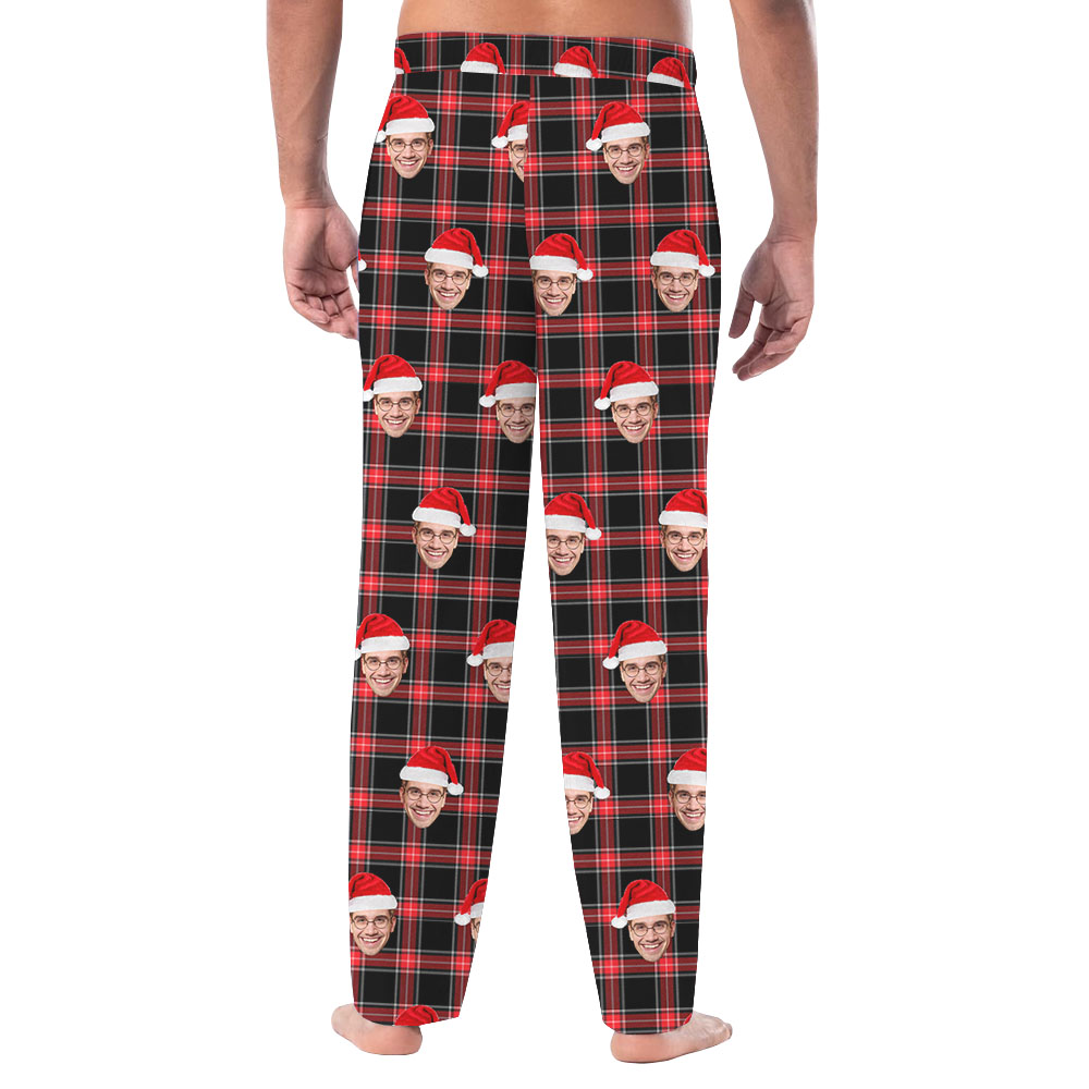 Custom Face Buffalo Plaid Christmas Pajama Pants Custom Face Buffalo Plaid Christmas Pajama Pants