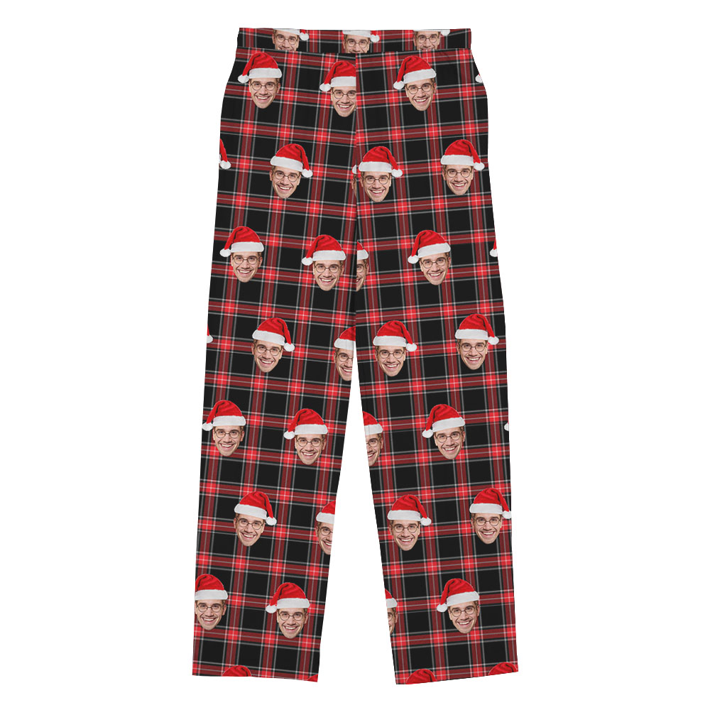 Custom Face Buffalo Plaid Christmas Pajama Pants Custom Face Buffalo Plaid Christmas Pajama Pants
