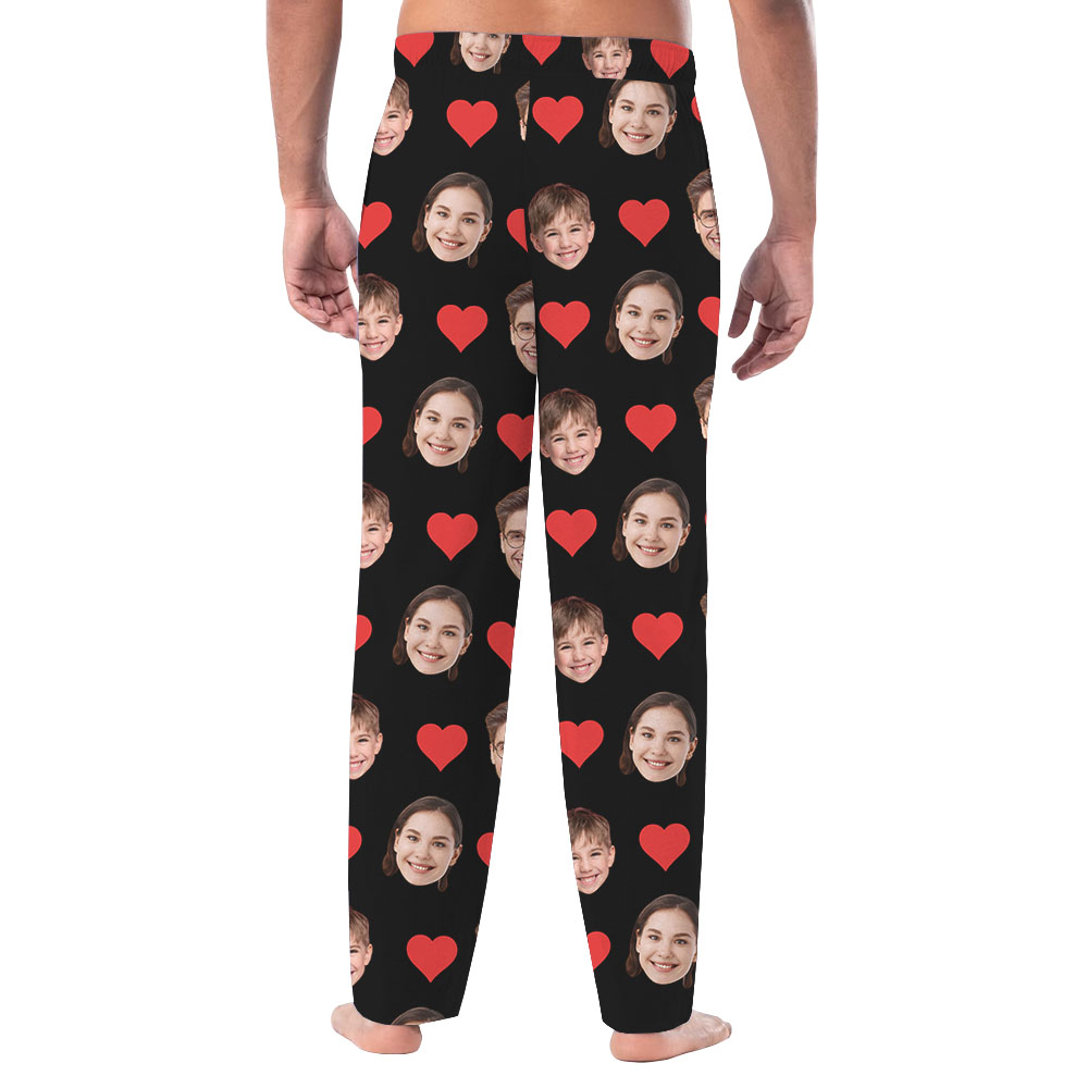 Custom Matching Family Pj Pants With Faces Custom Matching Family Pj Pants With Faces