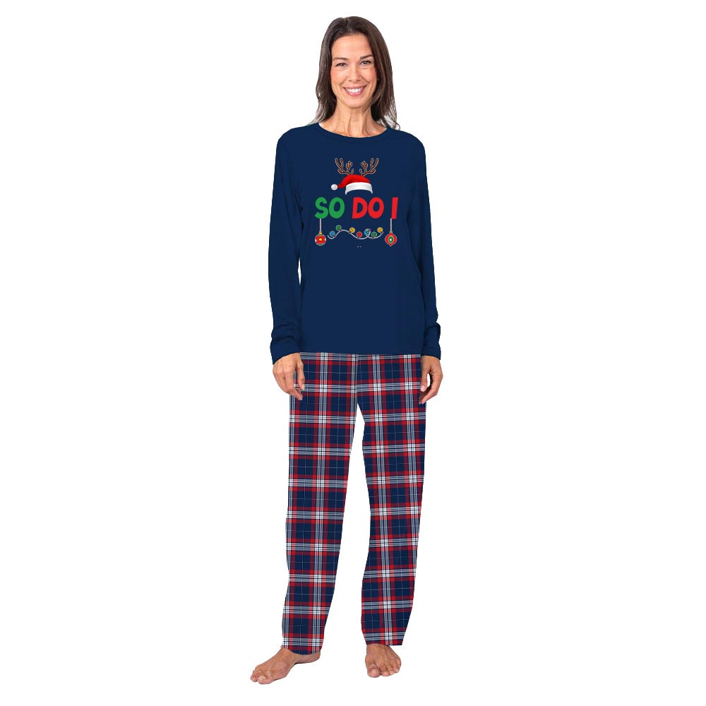 Funny Santa Hat With Custom Quote Christmas Matching Family PJs Funny Santa Hat With Custom Quote Christmas Matching Family PJs