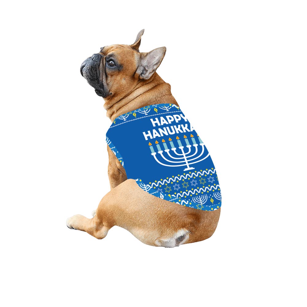 Happy Hanukkah Family Onesie Pajamas Blue