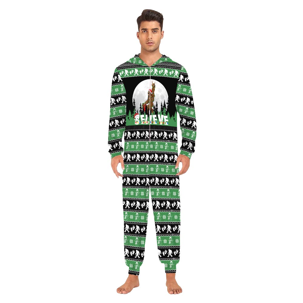 Bigfoot Snowman Christmas Family Onesie Pajamas Bigfoot Snowman Christmas Family Onesie Pajamas