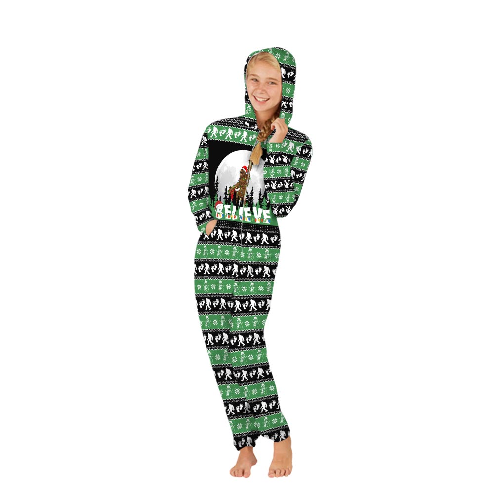 Bigfoot Snowman Christmas Family Onesie Pajamas Bigfoot Snowman Christmas Family Onesie Pajamas