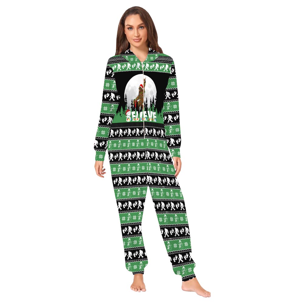 Bigfoot Snowman Christmas Family Onesie Pajamas Bigfoot Snowman Christmas Family Onesie Pajamas