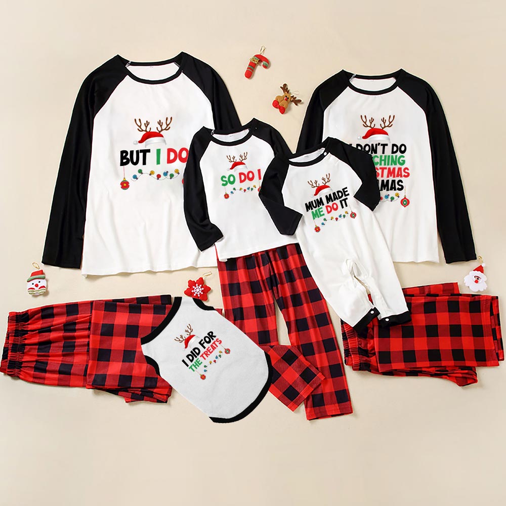 Personalized Funny Quote Family Matching Pajamas With Dog Personalized Funny Quote Family Matching Pajamas With Dog