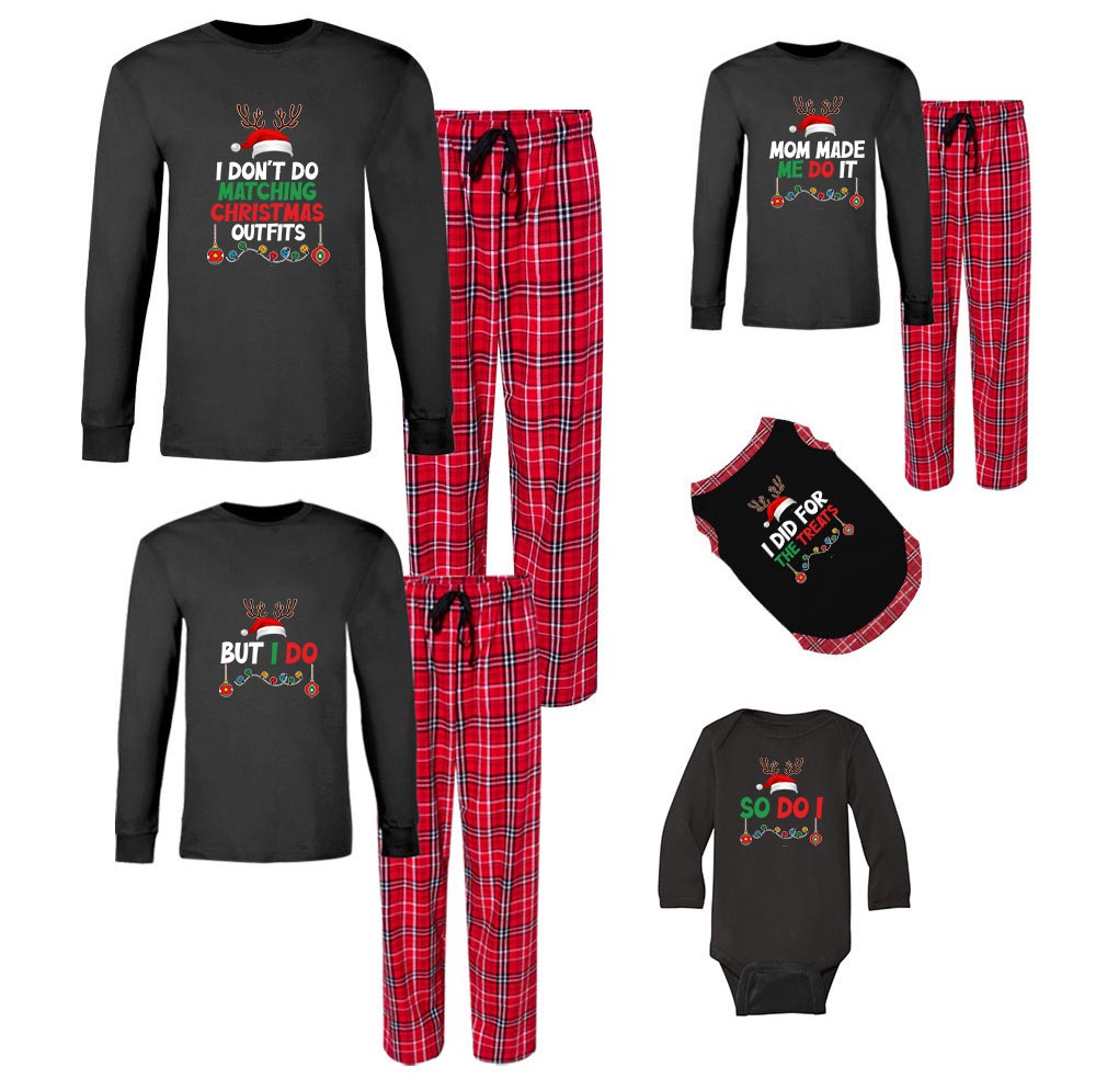 Personalized Santa Hat With Quote Family Pajamas Matching Cotton Personalized Santa Hat With Quote Family Pajamas Matching Cotton