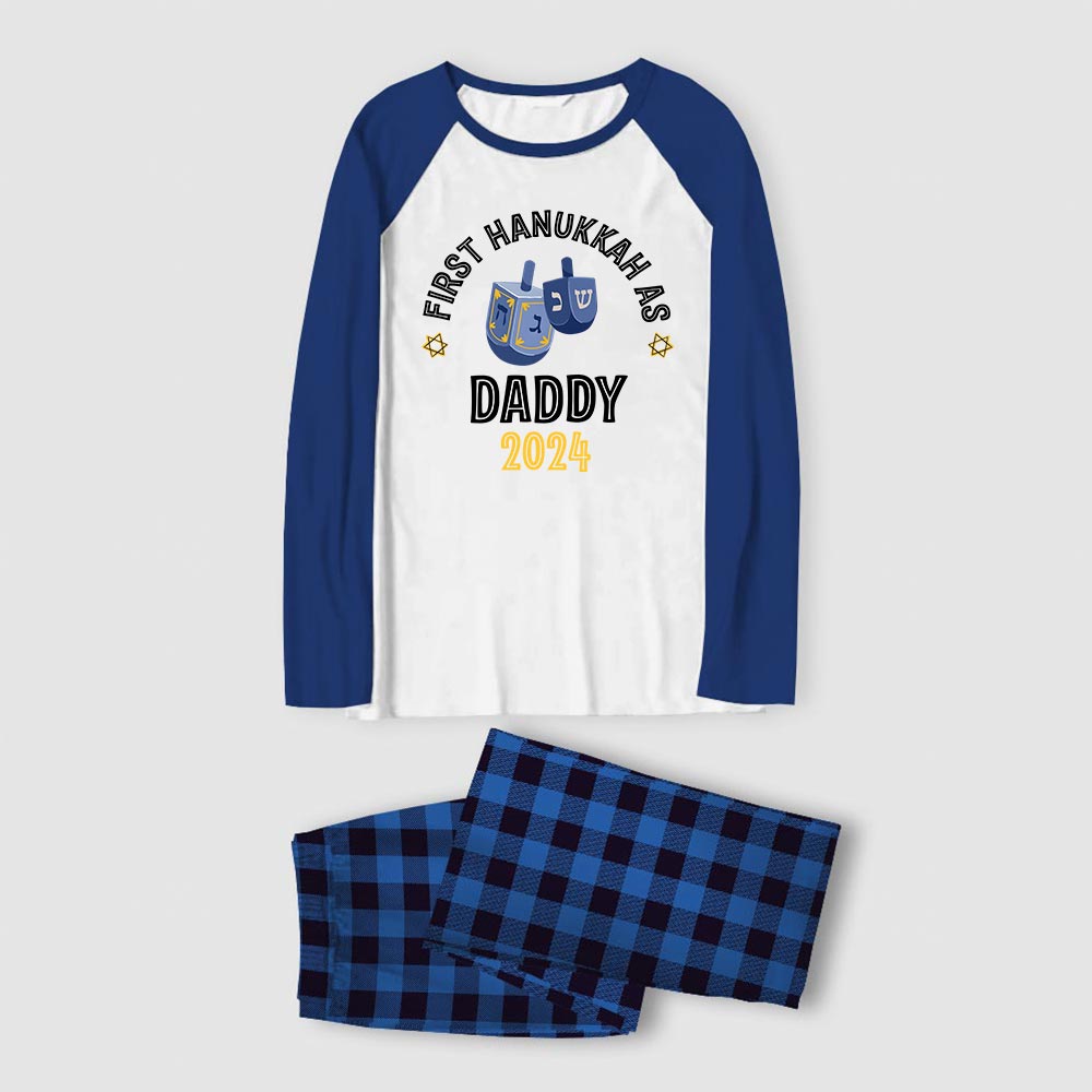Personalized First Hanukkah 2024 Family Matching Pajamas Blue Personalized First Hanukkah 2024 Family Matching Pajamas Blue