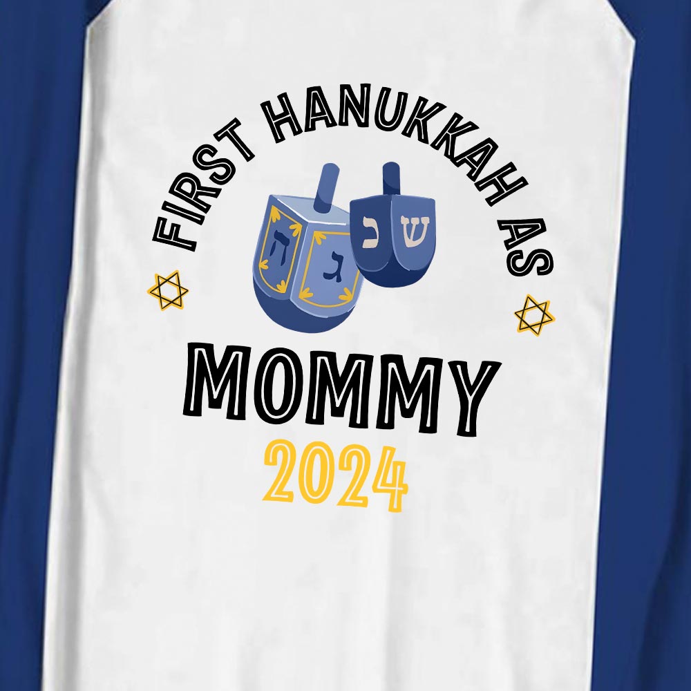 Personalized First Hanukkah 2024 Family Matching Pajamas Blue Personalized First Hanukkah 2024 Family Matching Pajamas Blue