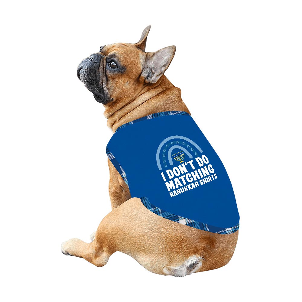 Personalized Hanukkah Plaid Family Pajamas Blue Personalized Hanukkah Plaid Family Pajamas Blue
