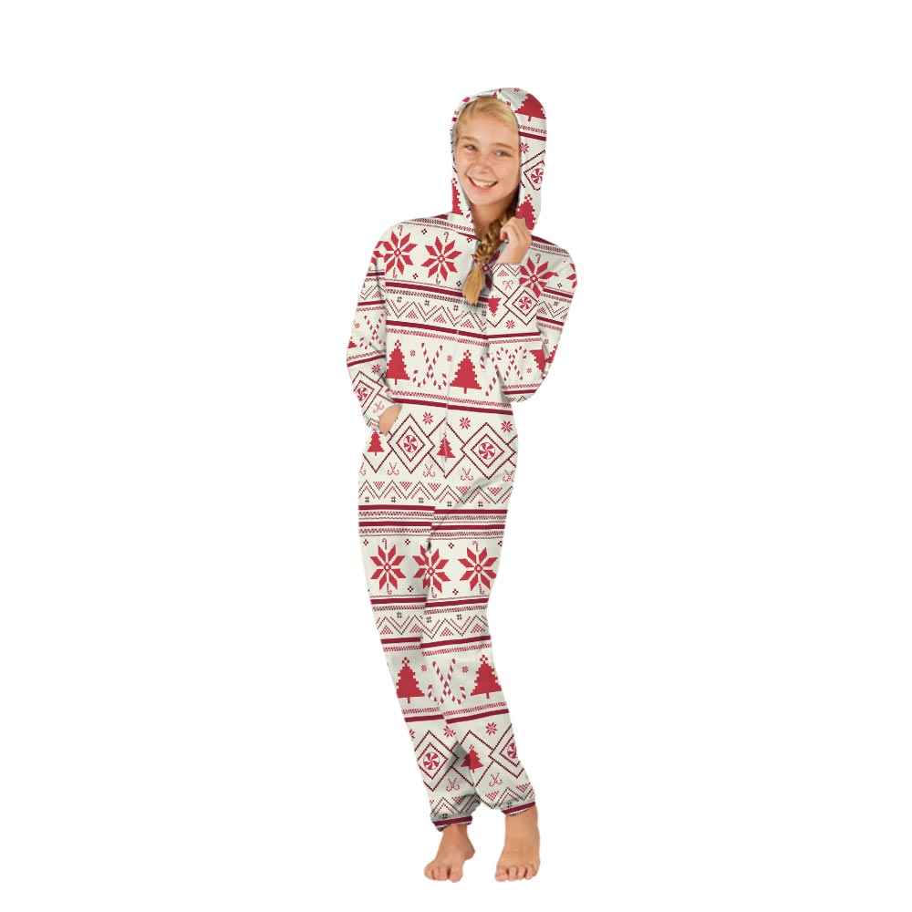 Cute Candy Cane Christmas Family Matching Onesies With Dog Cute Candy Cane Christmas Family Matching Onesies With Dog