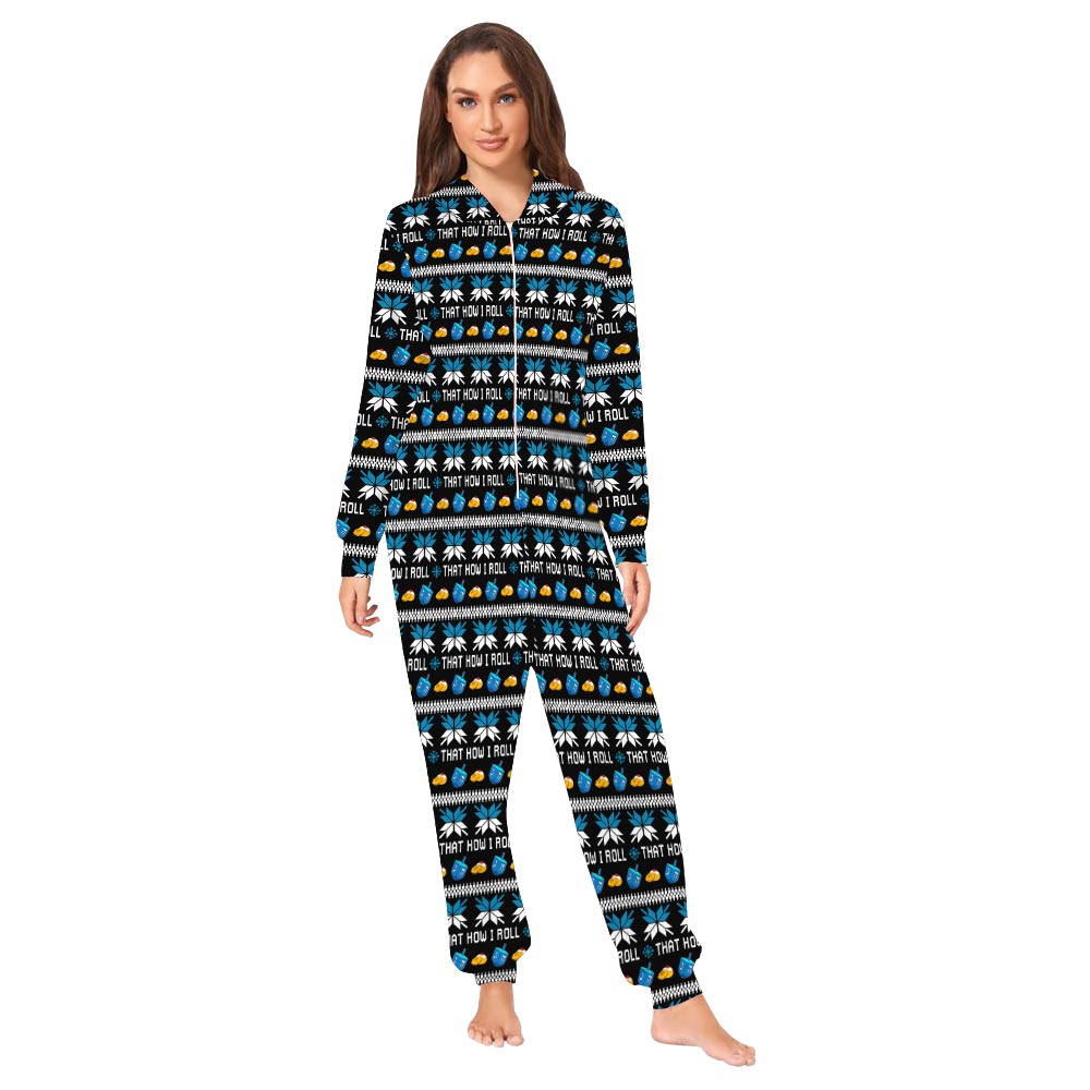 Hanukkah Onesie Pajamas Family Saying That How I Roll Hanukkah Onesie Pajamas Family Saying That How I Roll