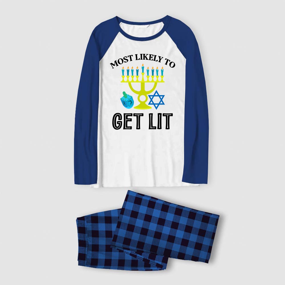 Personalized Most Likely To Plus Size Hanukkah Family Pajamas Personalized Most Likely To Plus Size Hanukkah Family Pajamas