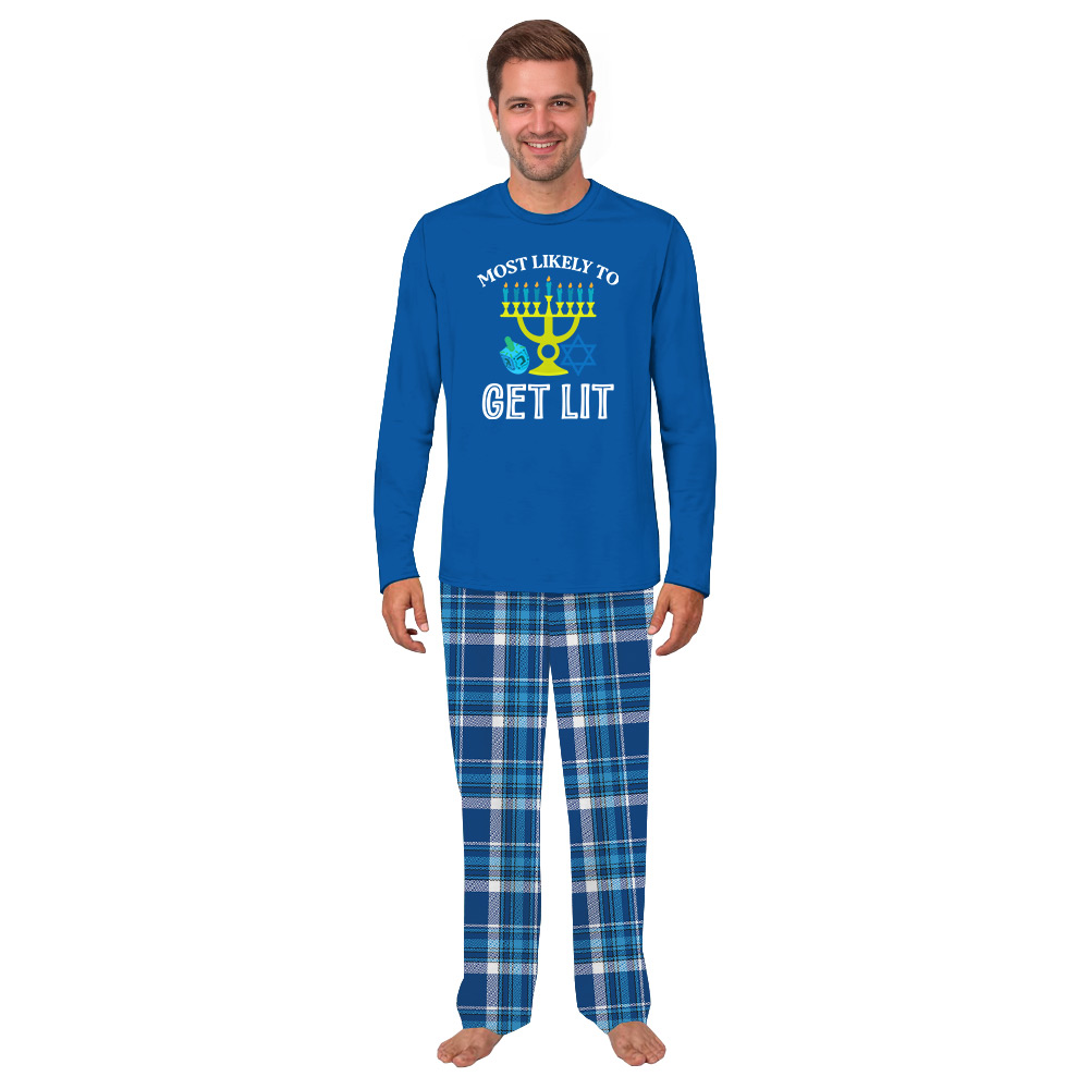 Most Likely To Text Custom Pajamas For The Family Hanukkah Most Likely To Text Custom Pajamas For The Family Hanukkah