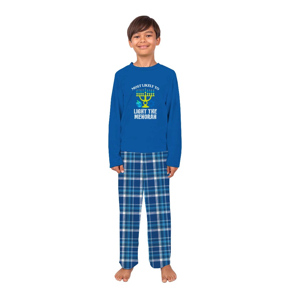 Most Likely To Text Custom Pajamas For The Family Hanukkah Most Likely To Text Custom Pajamas For The Family Hanukkah
