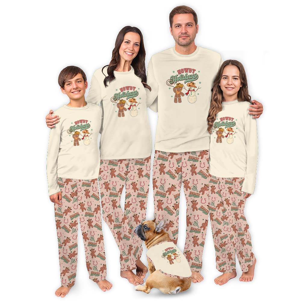 Vintage Western Cowboy Family Christmas Pajamas Vintage Western Cowboy Family Christmas Pajamas
