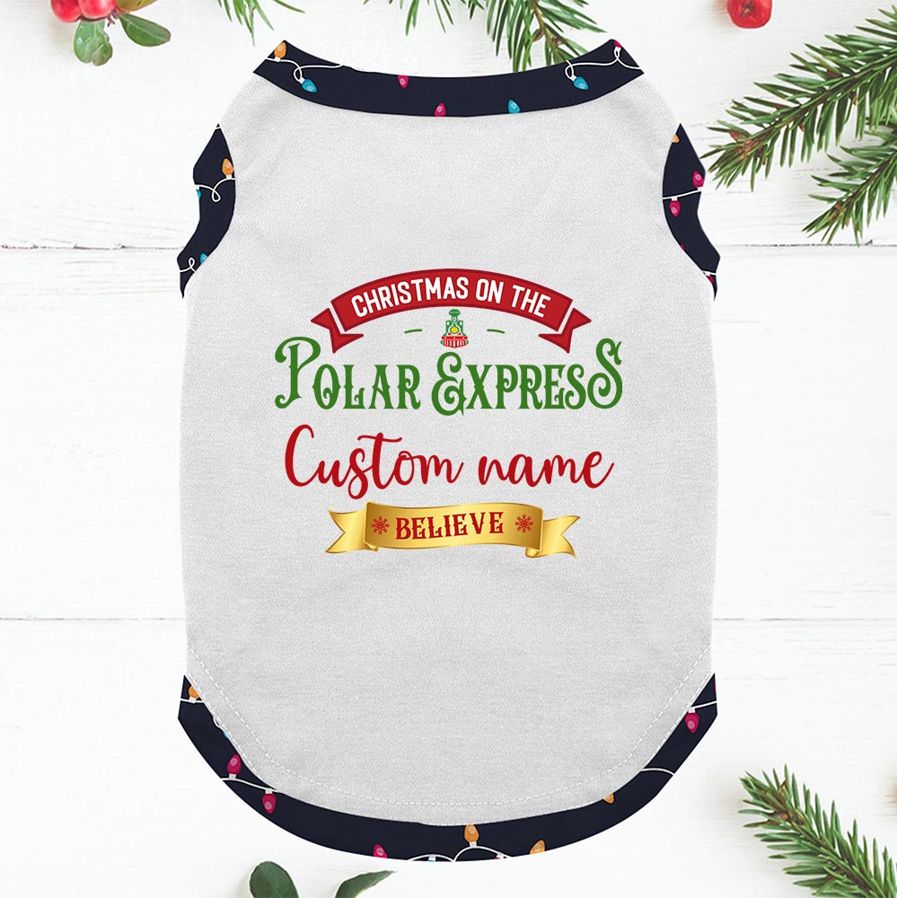 North Pole Custom Family Name Jammies Matching Short Sleeves North Pole Custom Family Name Jammies Matching Short Sleeves
