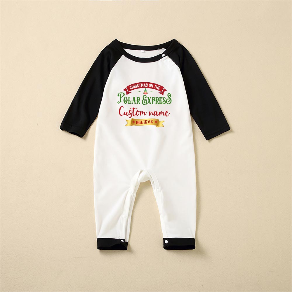 Personalized Family Name North Pole Matching Family Pajamas For Christmas Personalized Family Name North Pole Matching Family Pajamas For Christmas