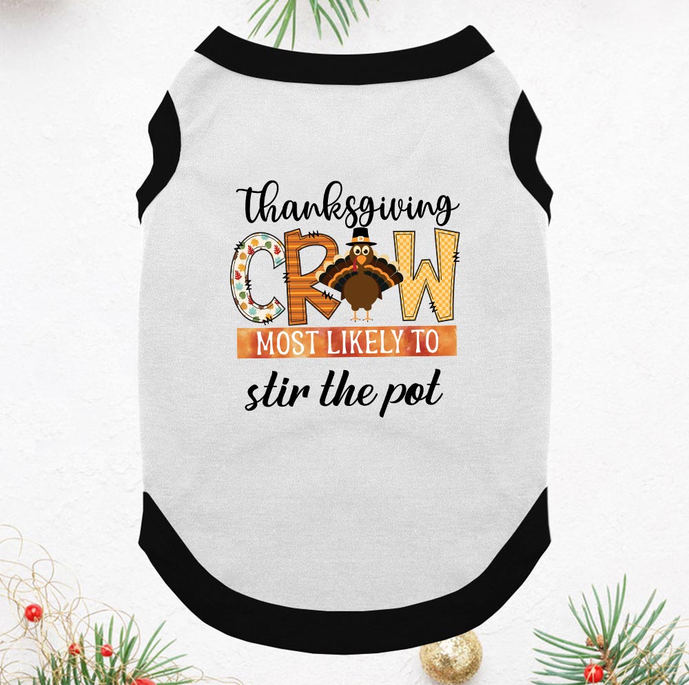 Thanksgiving Most Likely To Custom Text Family Matching Pajamas