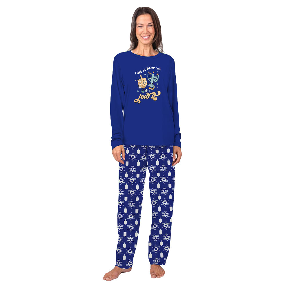 This Is How We Jew It Matching Hanukkah PJs With Dog This Is How We Jew It Matching Hanukkah PJs With Dog