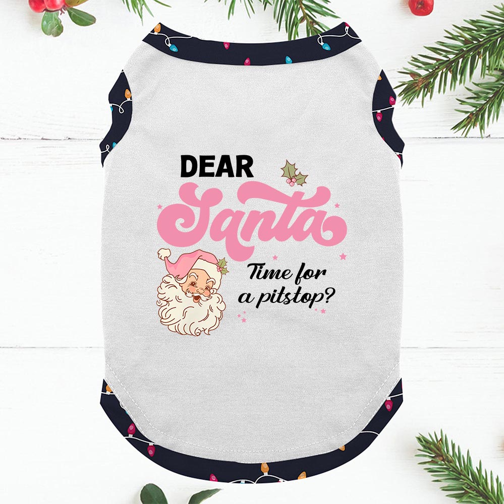 Personalized Dear Santa Matching Family Pajamas Short Sleeve