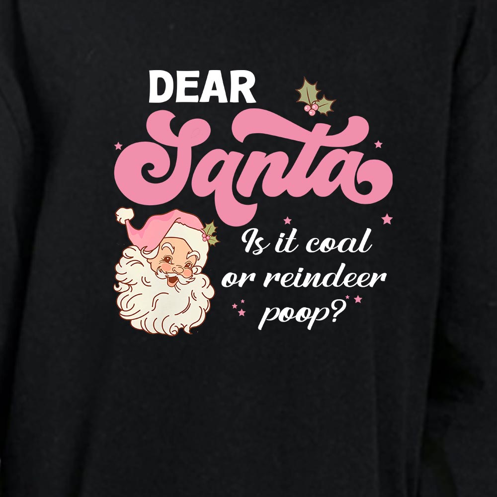 Personalized Pink Dear Santa Family Holiday Pajamas Personalized Pink Dear Santa Family Holiday Pajamas