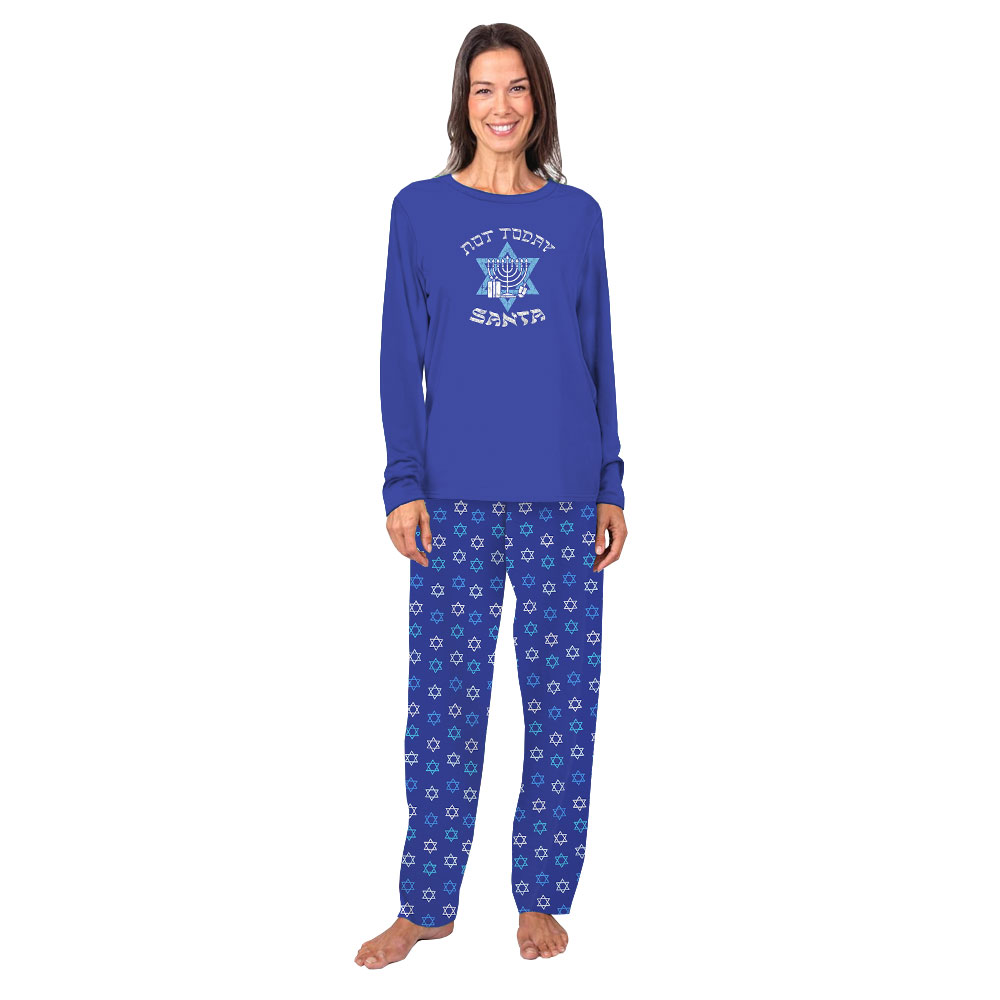 Star Of David Matching Hanukkah PJs Including Plus Size Star Of David Matching Hanukkah PJs Including Plus Size