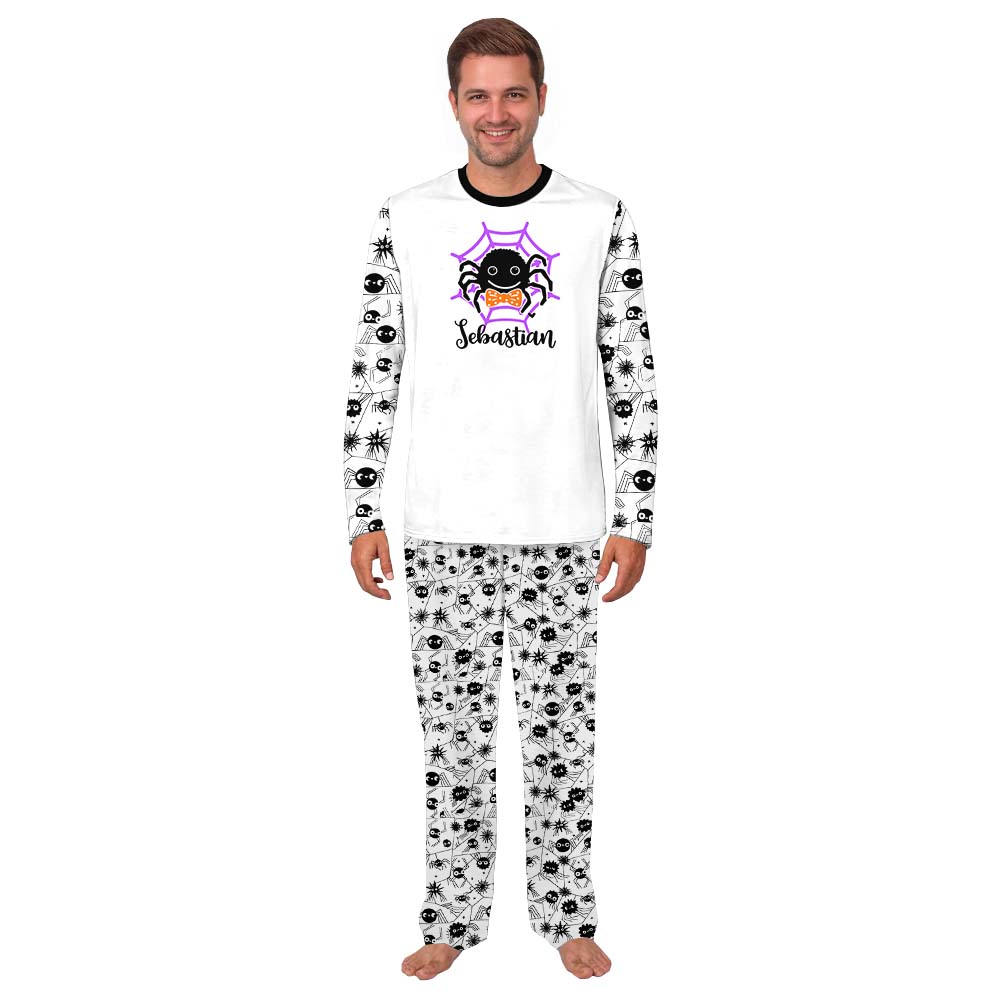 Spider Web Family Hallween Pajamas Personalized Name Spider Web Family Hallween Pajamas Personalized Name