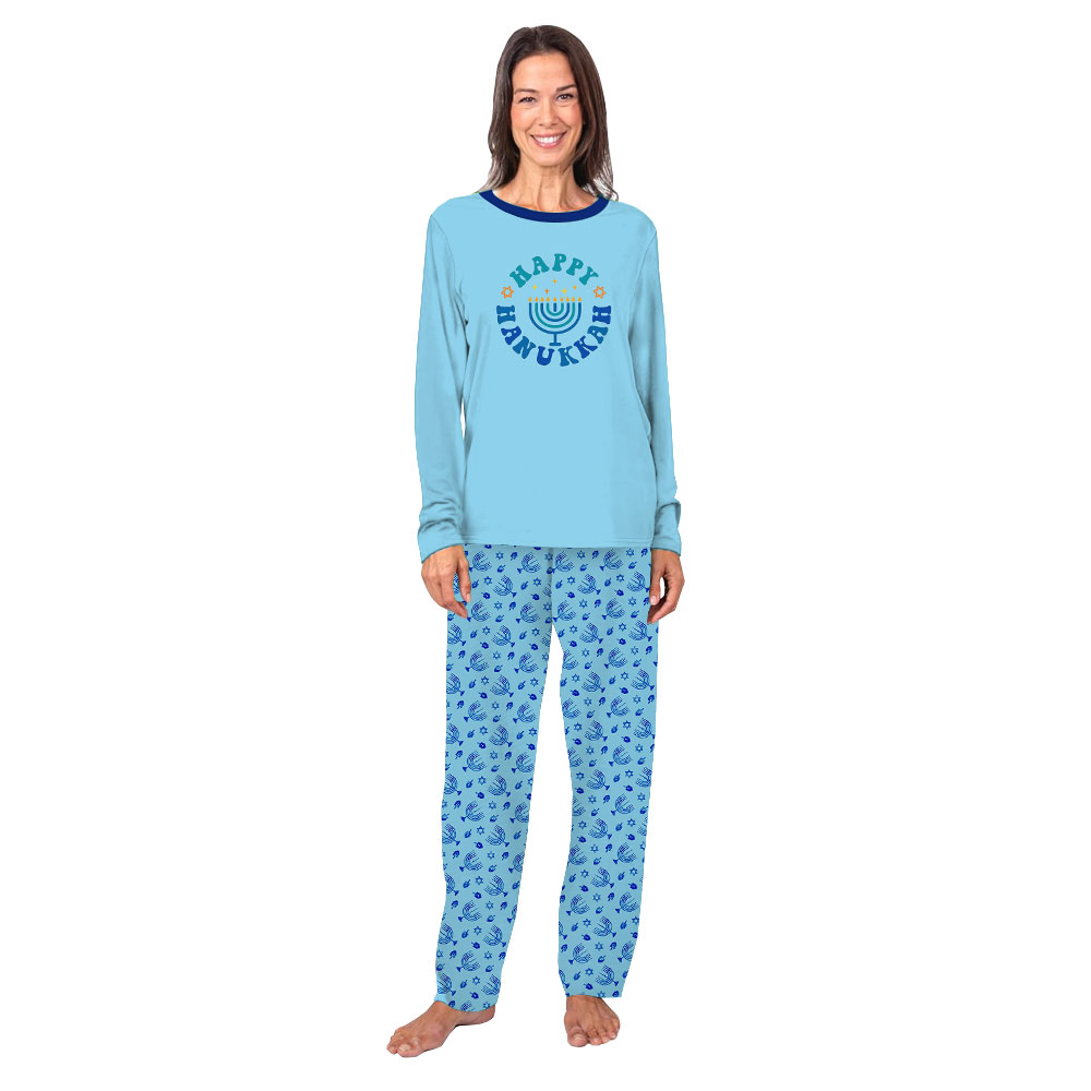Unique Menorah Happy Hanukkah Pajama Sets For Family Unique Menorah Happy Hanukkah Pajama Sets For Family