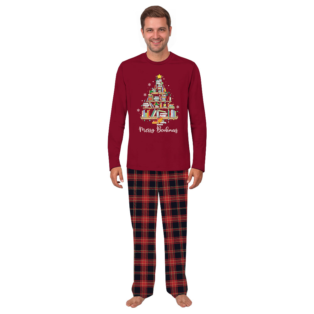 Merry Bookmas Christmas Tree Matching Family PJs Merry Bookmas Christmas Tree Matching Family PJs