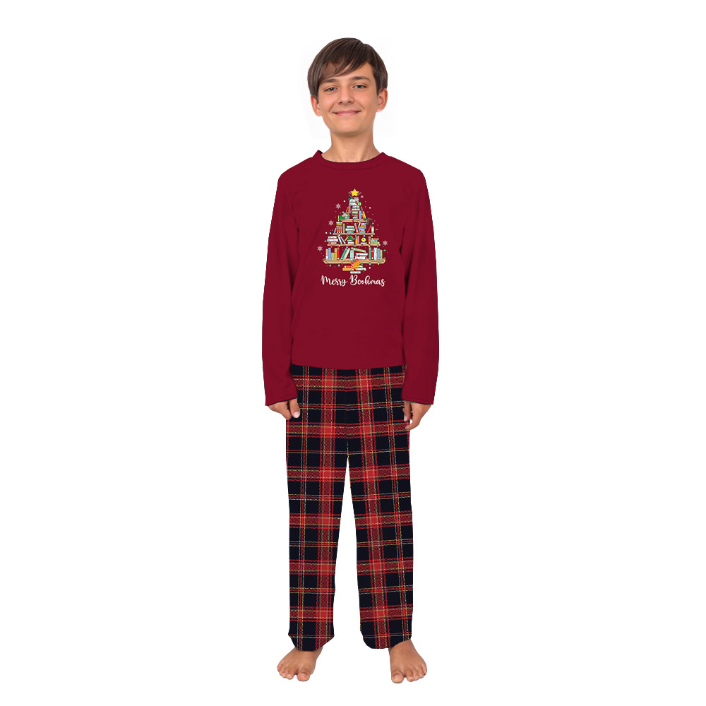 Merry Bookmas Christmas Tree Matching Family PJs Merry Bookmas Christmas Tree Matching Family PJs