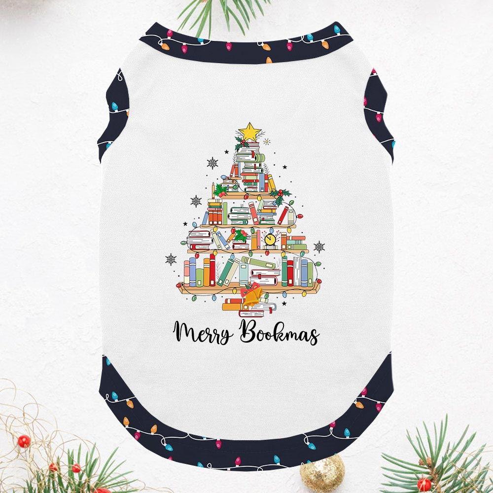 Book Christmas Tree Short Sleeves Matching Holiday Pajamas Book Christmas Tree Short Sleeves Matching Holiday Pajamas