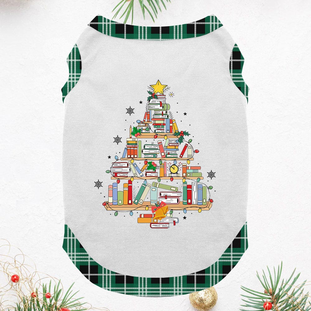 Christmas Book Tree Matching Family Pajamas For Christmas Christmas Book Tree Matching Family Pajamas For Christmas