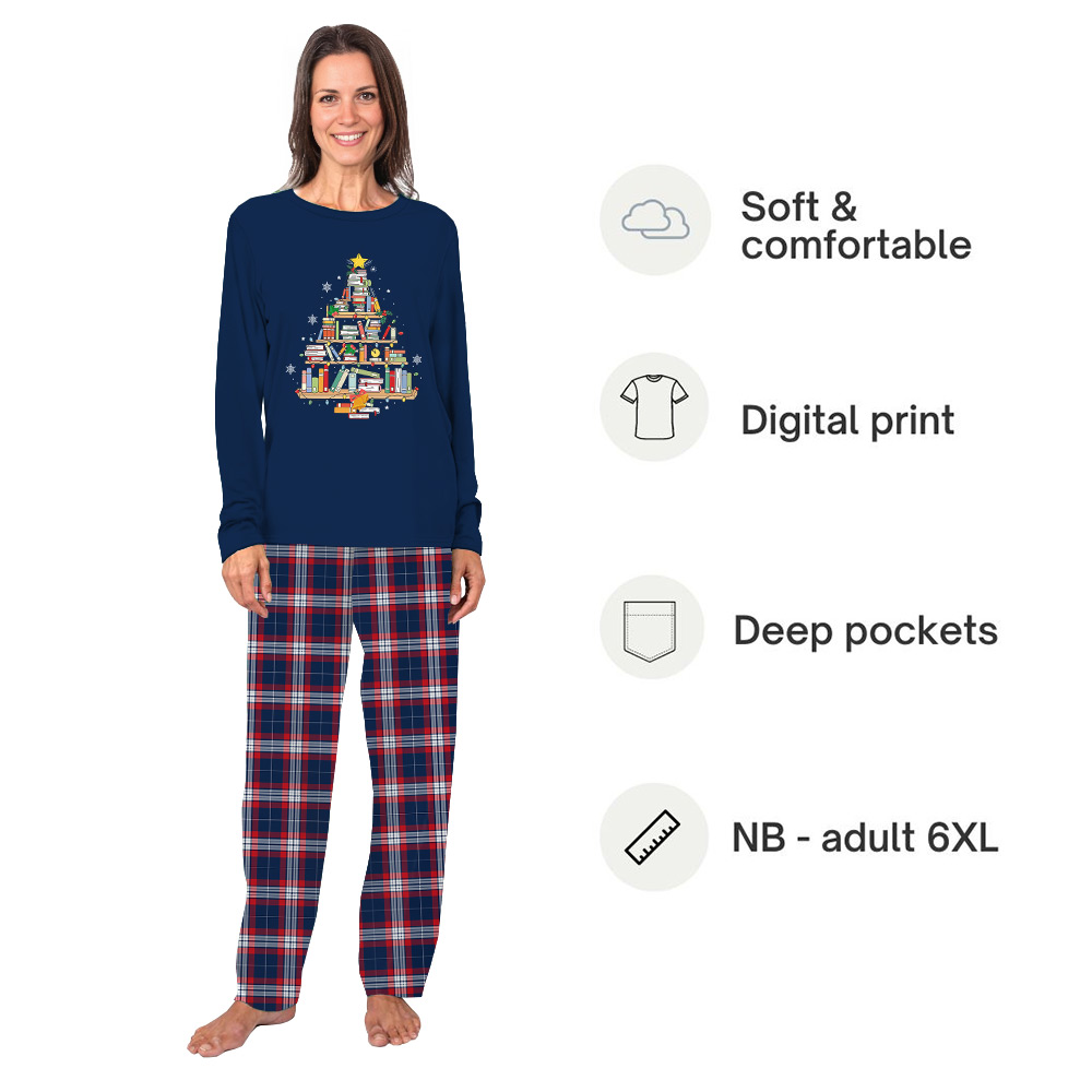 Book Lover Christmas Matching Family Pajamas Book Lover Christmas Matching Family Pajamas