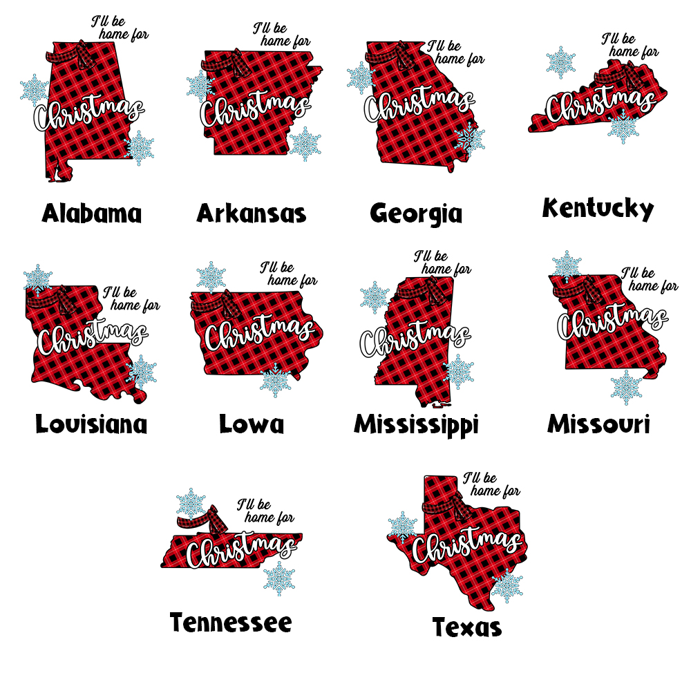 Personalized US State Jammies Matching Short Sleeves Personalized US State Jammies Matching Short Sleeves