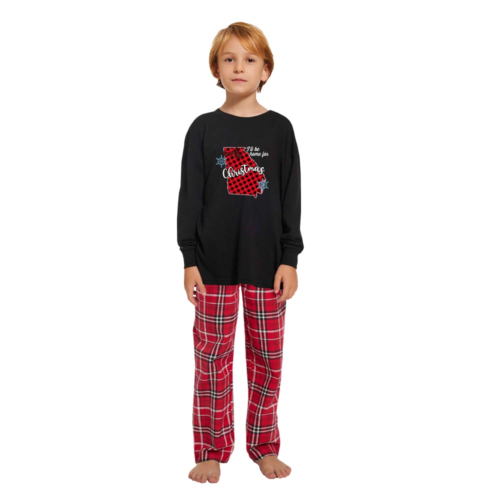 Personalized US State Christmas Family Pajamas Matching Cotton Personalized US State Christmas Family Pajamas Matching Cotton