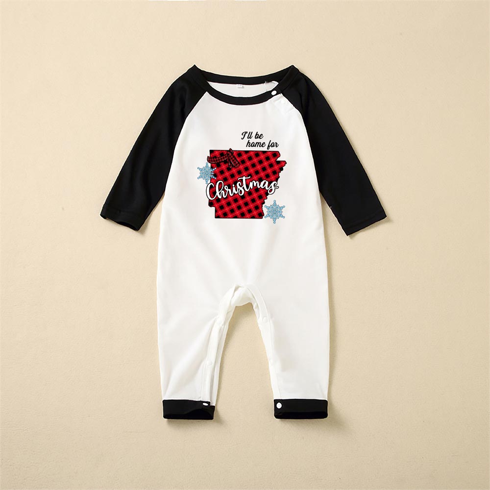 Custom US State Matching Family Pajamas For Christmas Custom US State Matching Family Pajamas For Christmas