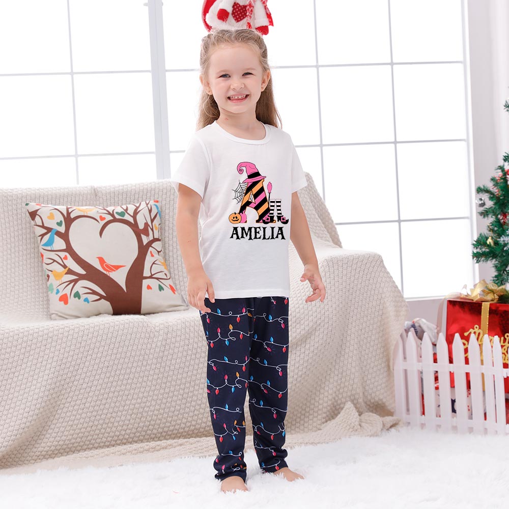 Personalized Halloween Name Short Sleeve Halloween Pajamas Personalized Halloween Name Short Sleeve Halloween Pajamas
