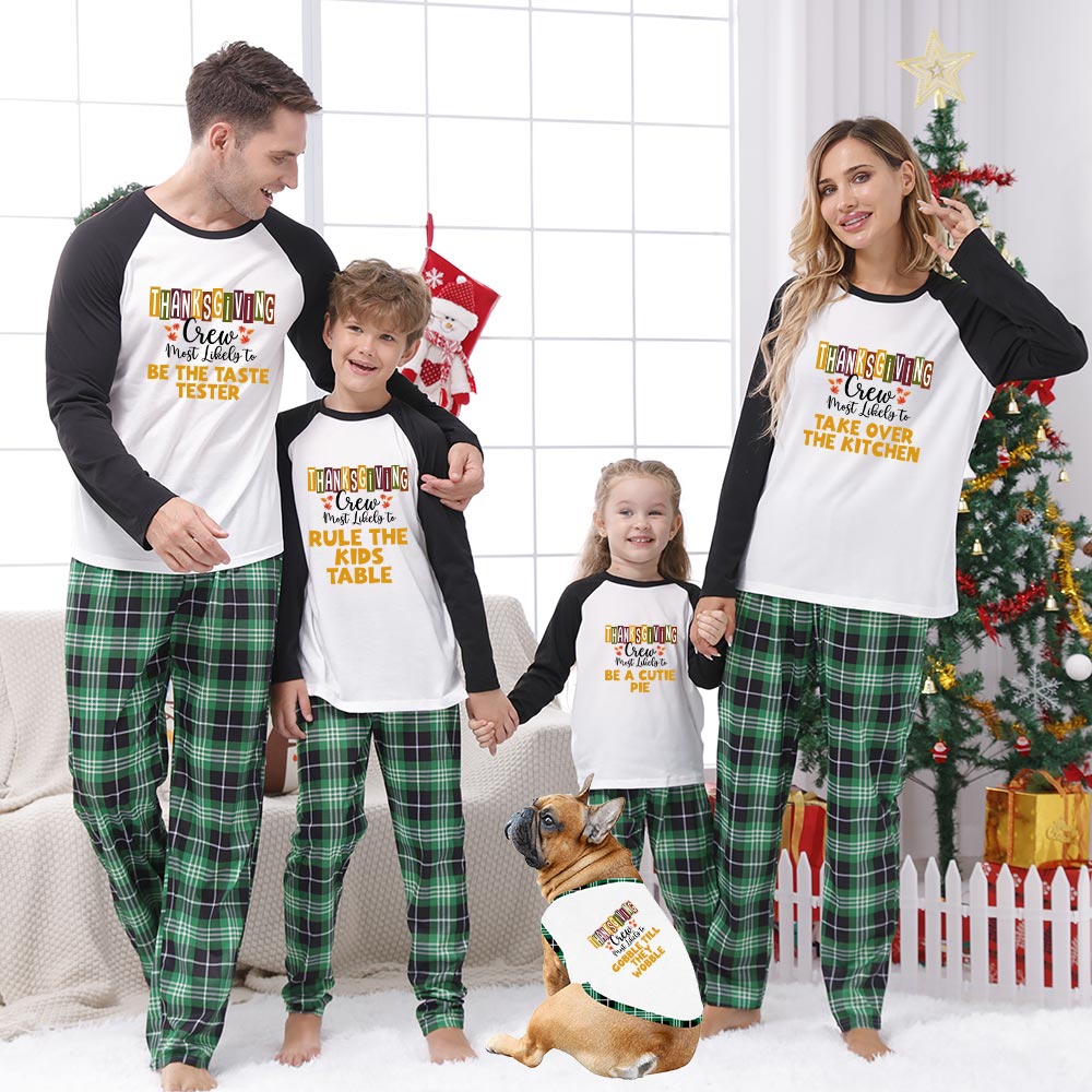 Personalized Funny Quote Matching Family Pajamas For Thanksgiving Personalized Funny Quote Matching Family Pajamas For Thanksgiving