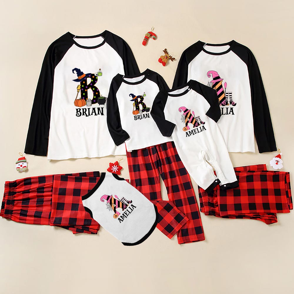 Customizable Family Name Family Matching Pajamas Halloween Customizable Family Name Family Matching Pajamas Halloween