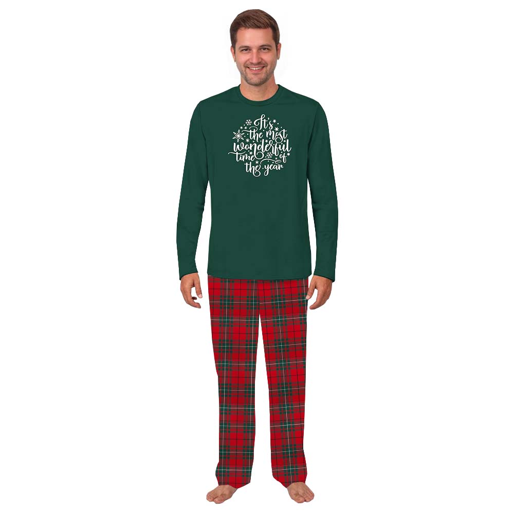 Festive Green And Red Plaid Family Christmas Pajamas Festive Green And Red Plaid Family Christmas Pajamas