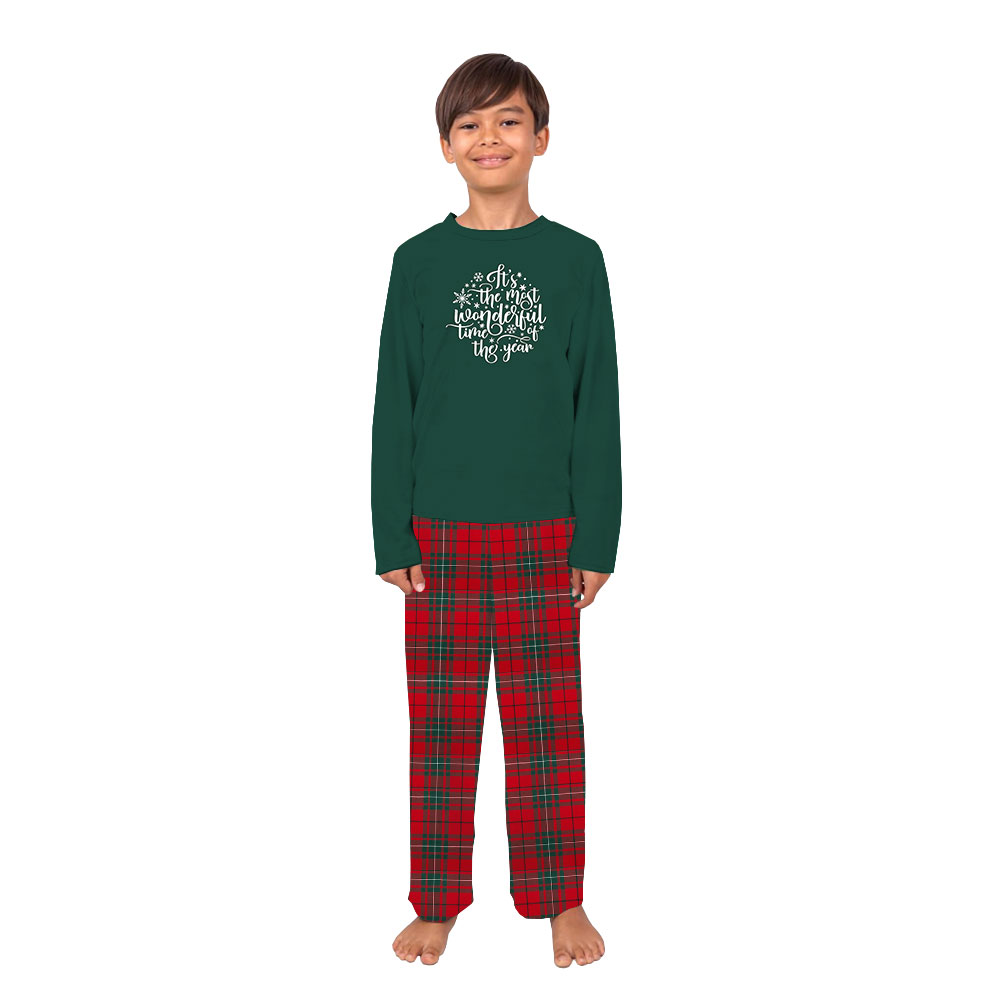 Festive Green And Red Plaid Family Christmas Pajamas Festive Green And Red Plaid Family Christmas Pajamas